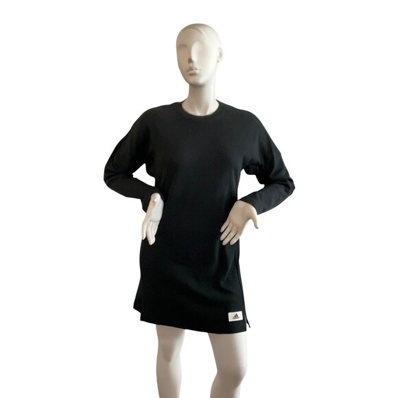 adidas Maternity Long Sleeve Dress Feeding Black M - Picture 1 of 12